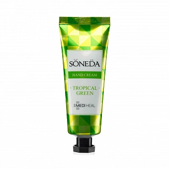 Увлажняющий крем для рук с ароматом тропических фруктов Soneda Hand Cream Tropical Green