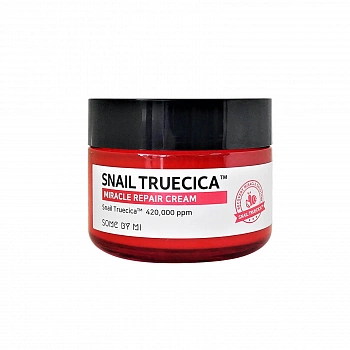 Восстанавливающий крем с муцином чёрной улитки Snail Truecica Miracle Repair Cream