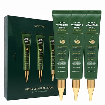 Крем для области вокруг глаз с экстрактом муцина улитки 3шт Ultra Vitalizing Snail Eye Cream 3ea