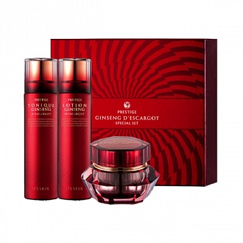 Набор для лица с женьшенем Prestige Ginseng D'escargot Special Set