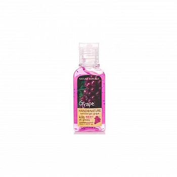 Антисептик для рук с экстрактом винограда Hand & Nature Sanitizer Gel Grape