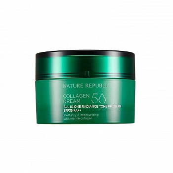 Крем для лица с эффектом тонального средства Collagen Dream 50 All In One Radiance Tone Up Cream SPF35PA++